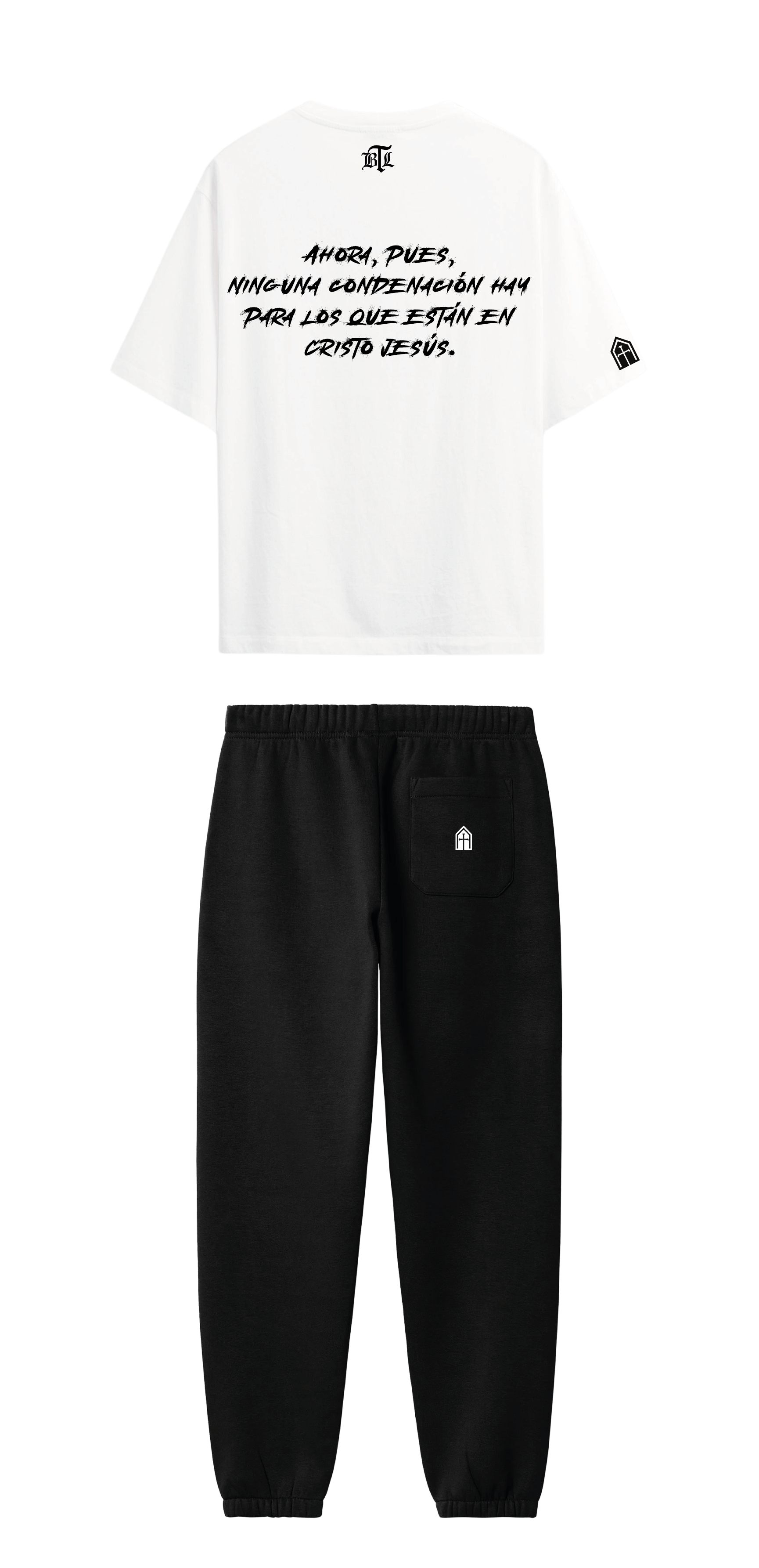 CONJUNTO NEGRO/BLANCO CRISTO JESÚS