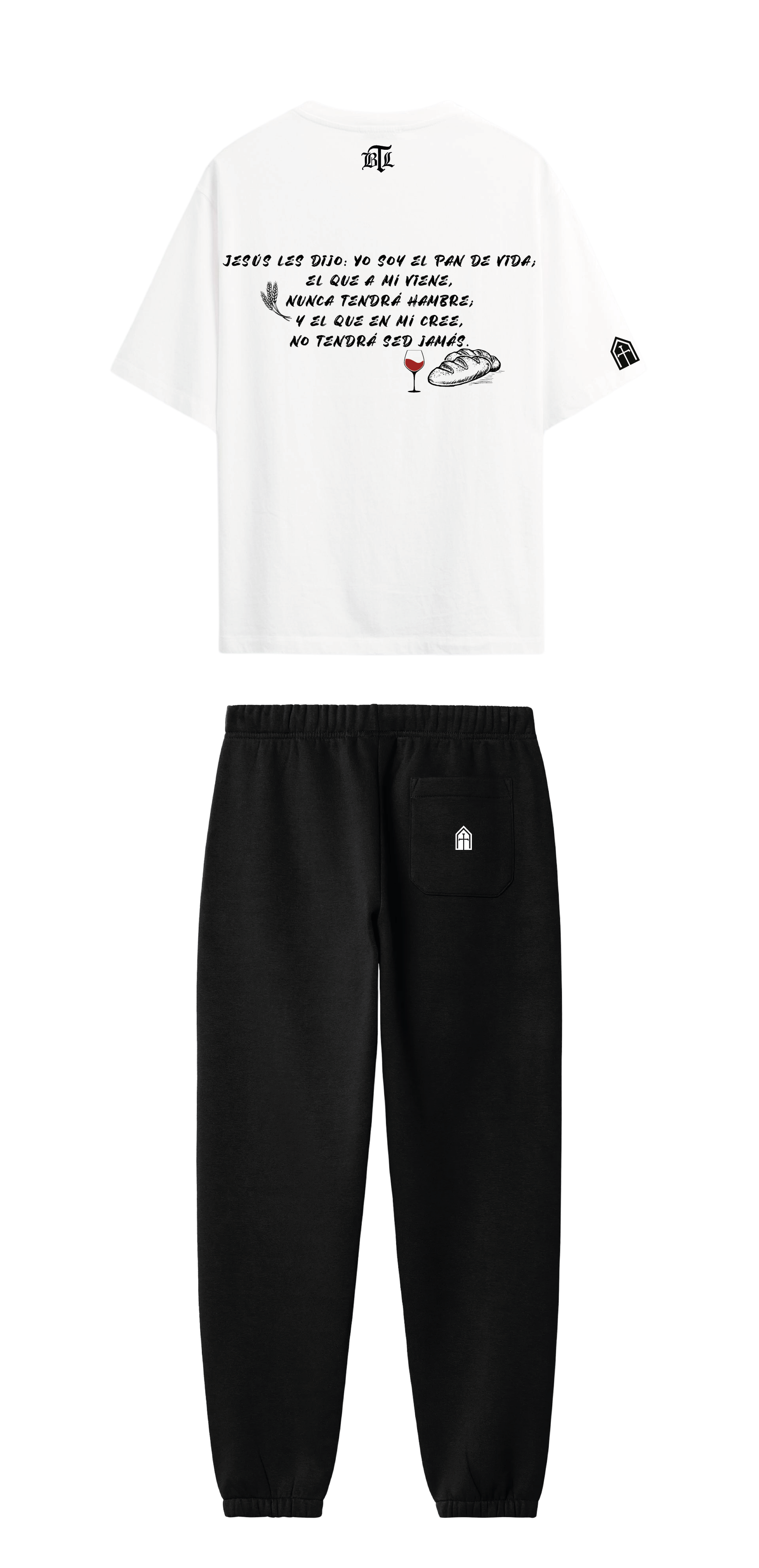 CONJUNTO NEGRO/BLANCO PAN DE VIDA