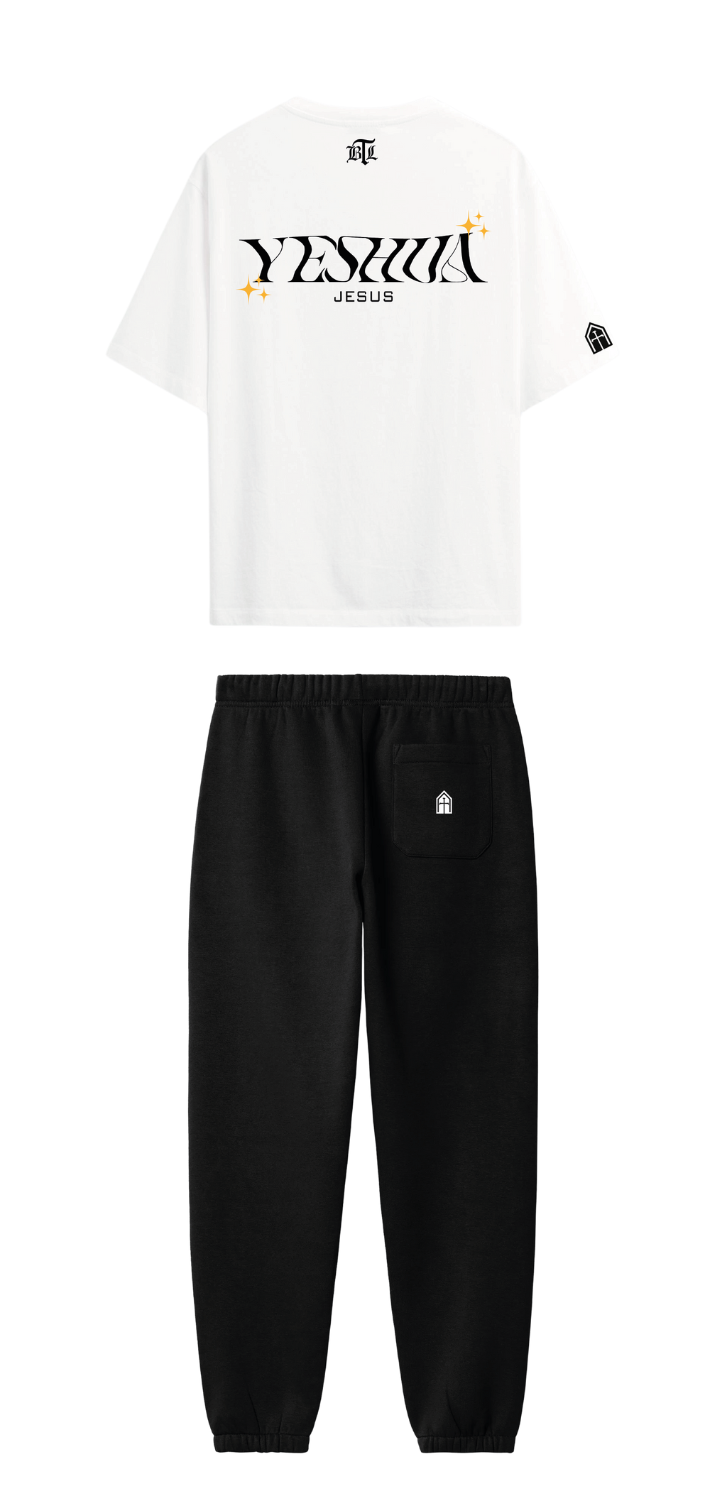 CONJUNTO NEGRO/BLANCO YESHUA