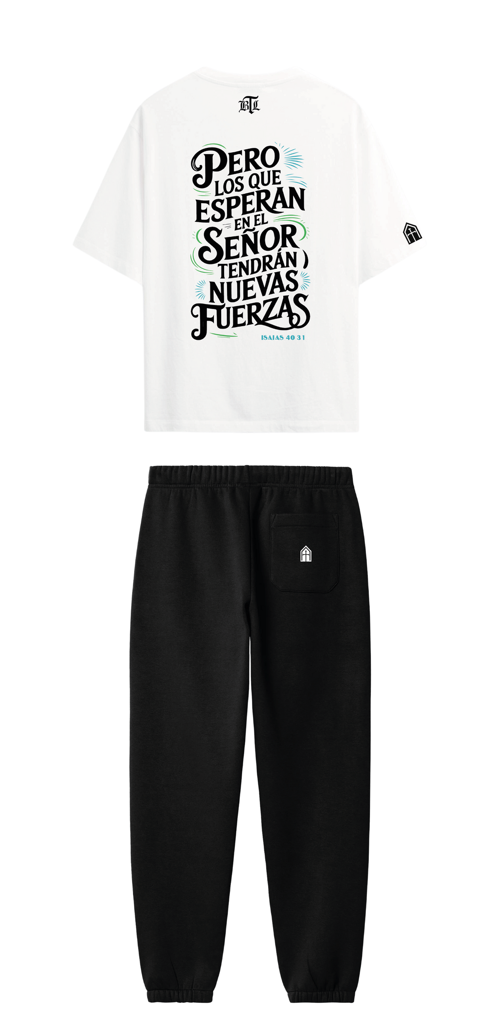 CONJUNTO NEGRO/BLANCO NUEVAS FUERZAS