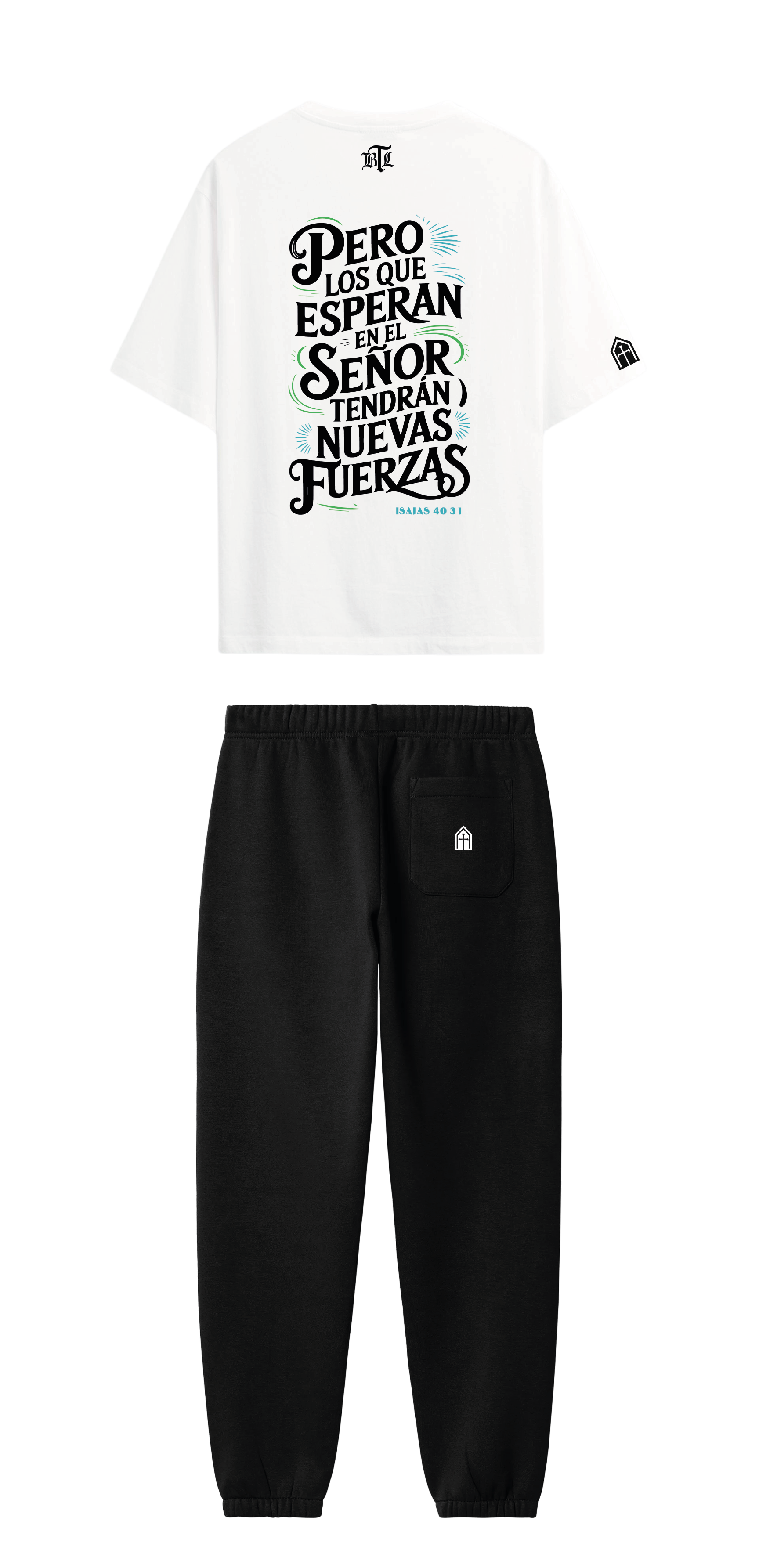CONJUNTO NEGRO/BLANCO NUEVAS FUERZAS