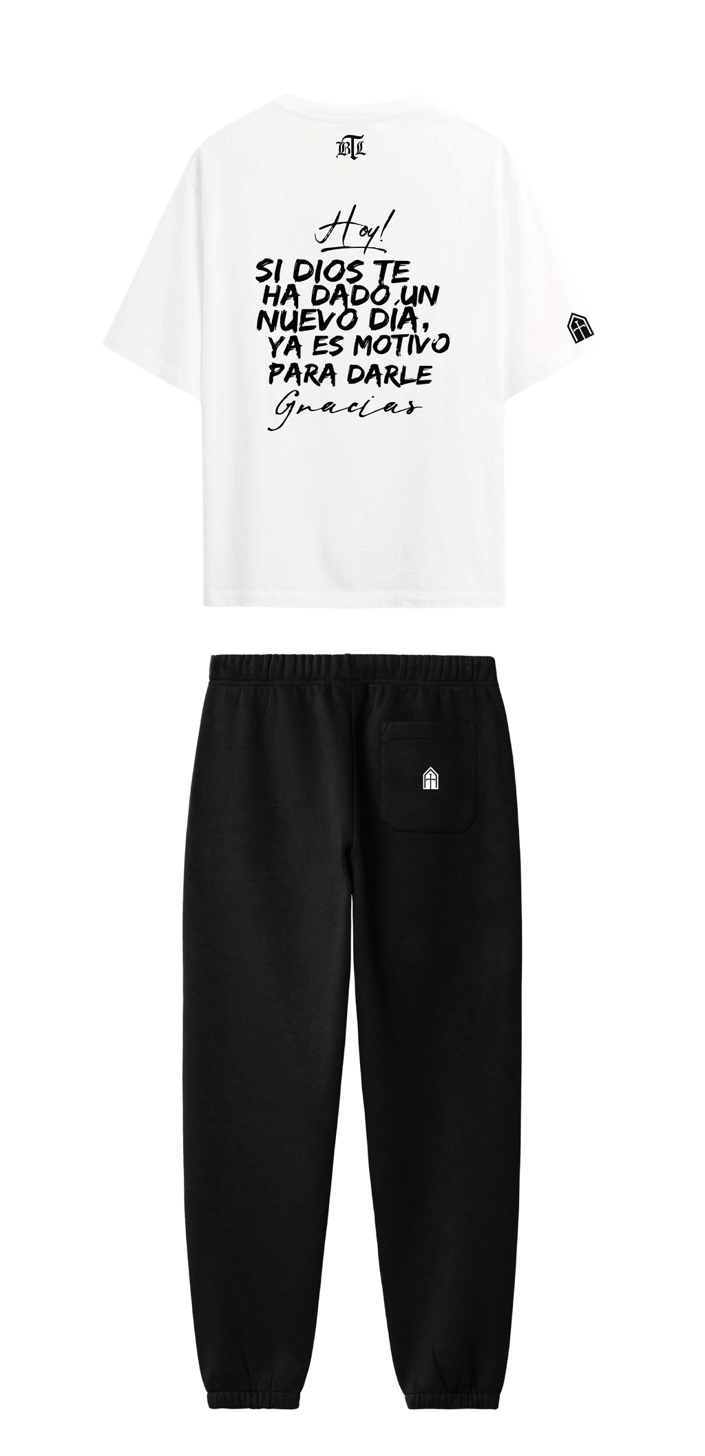 CONJUNTO NEGRO/BLANCO DARLE GRACIAS A DIOS