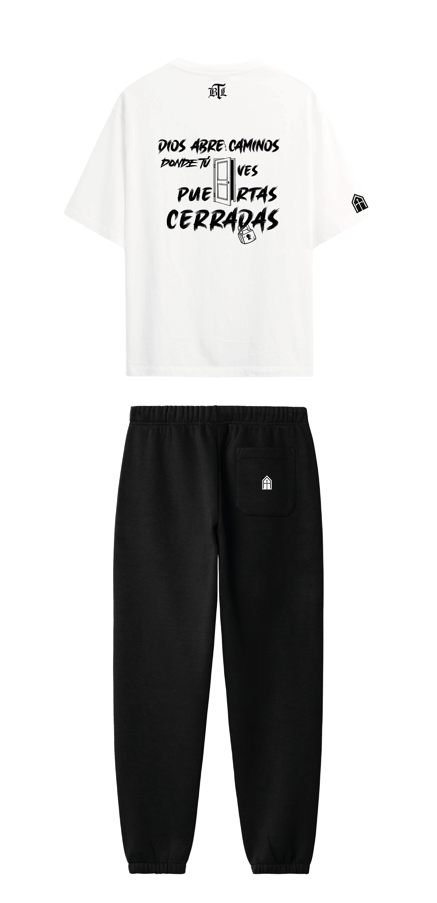 CONJUNTO NEGRO/BLANCO DIOS ABRE CAMINOS