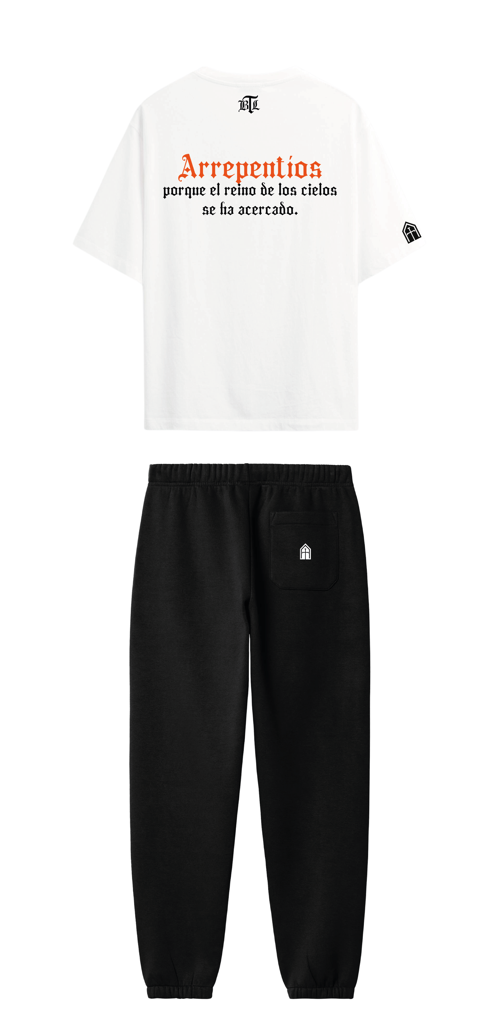 CONJUNTO NEGRO/BLANCO ARREPENTÍOS