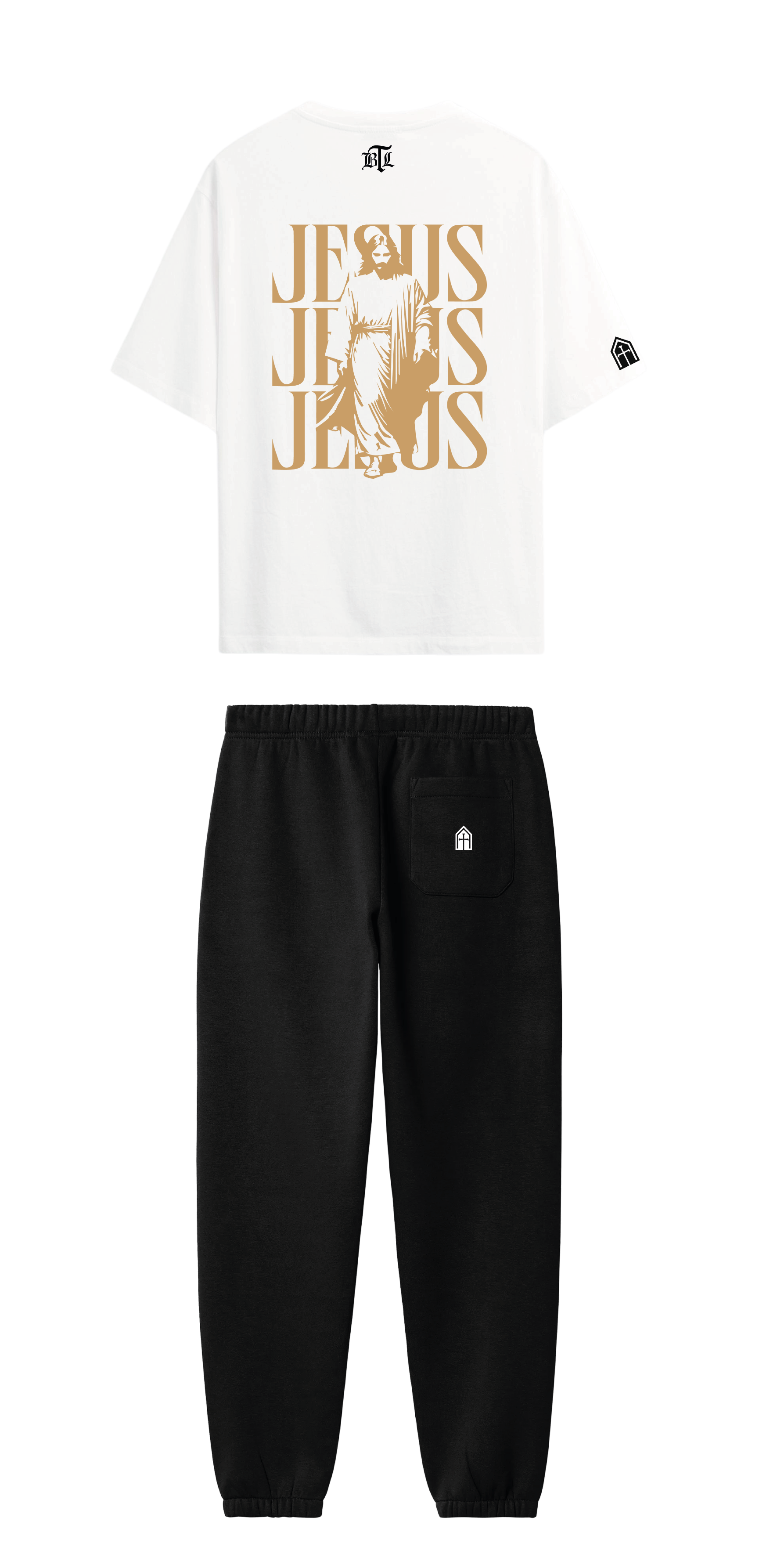 CONJUNTO NEGRO/BLANCO JESÚS
