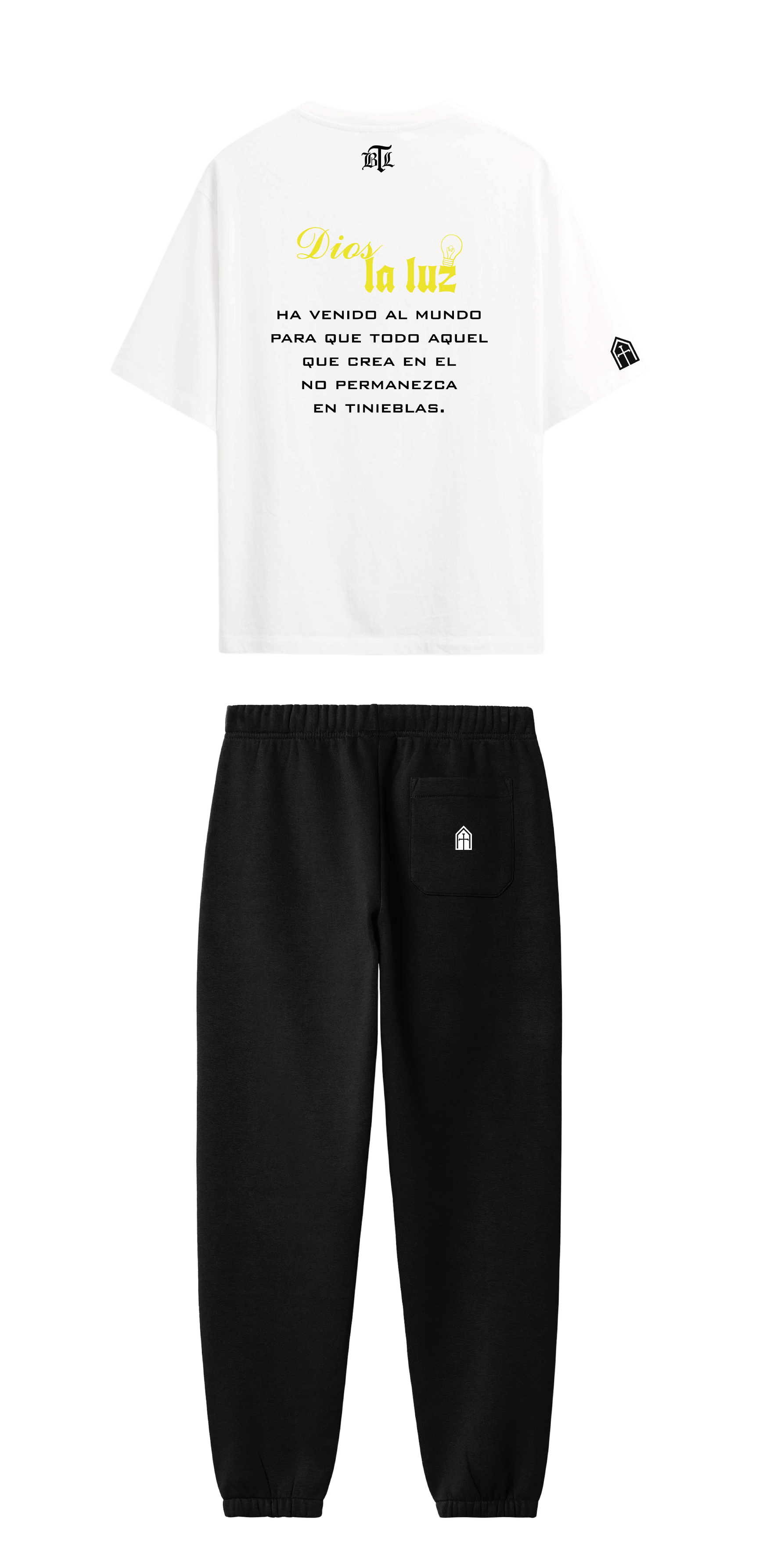 CONJUNTO NEGRO/BLANCO LA LUZ