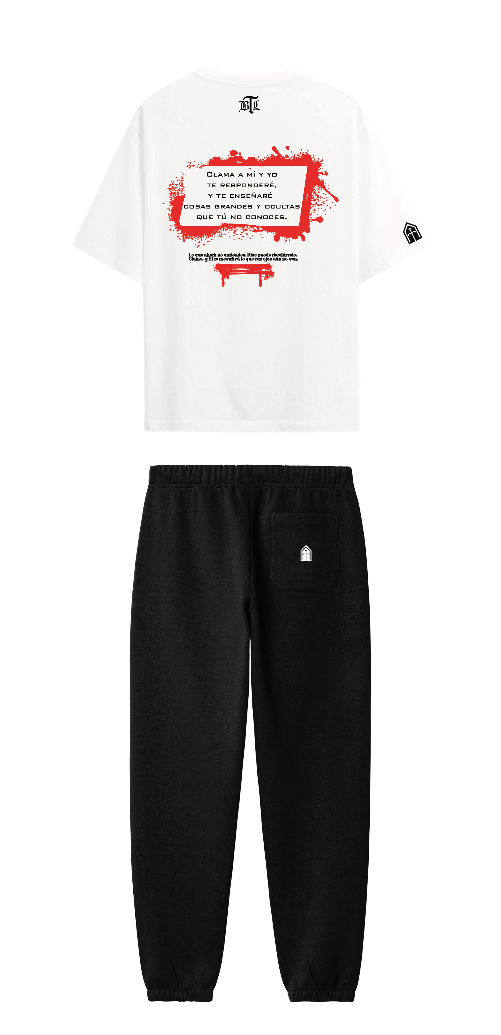 CONJUNTO NEGRO/BLANCO CLAMA A MI