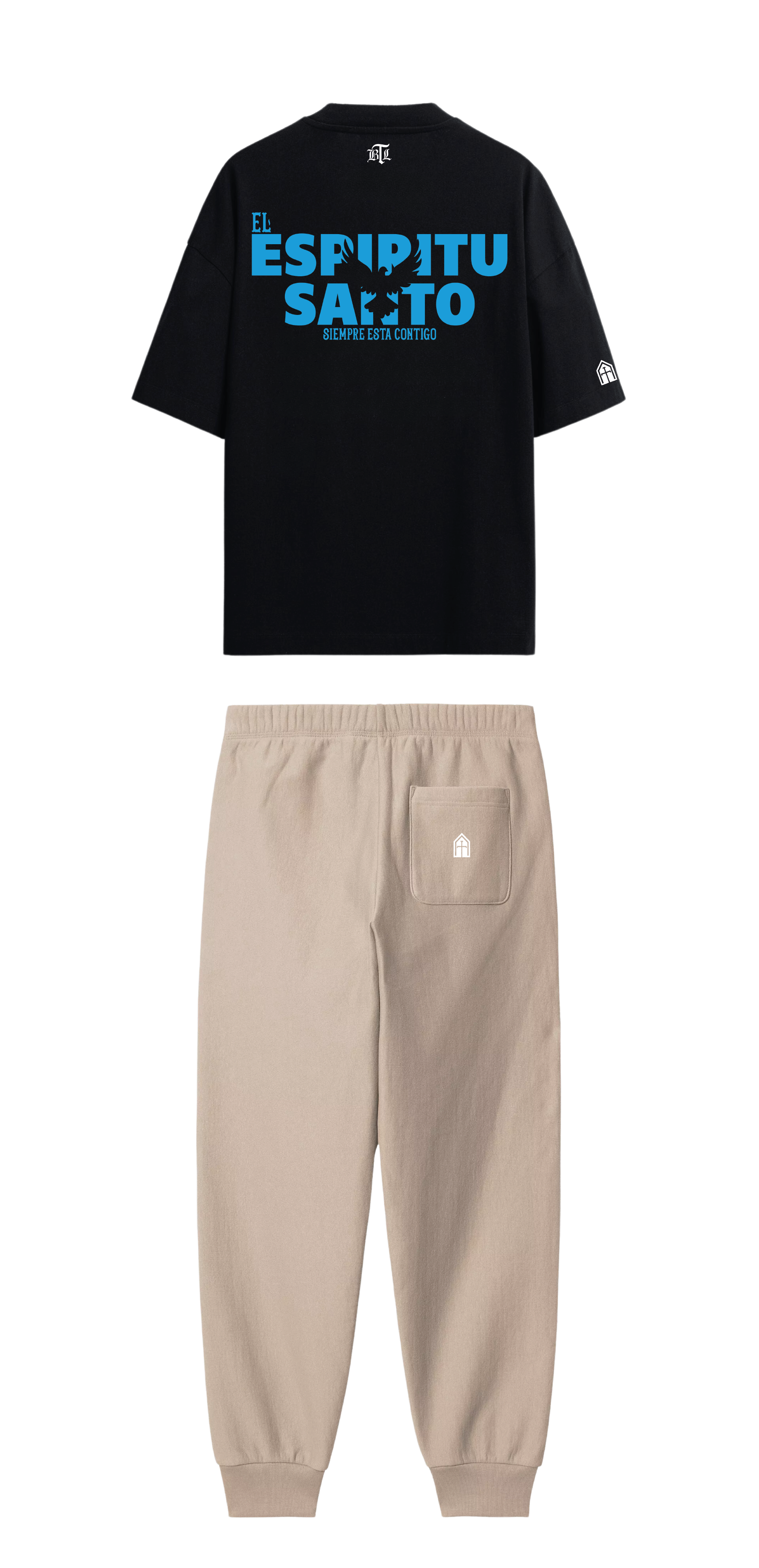 CONJUNTO BEIGE/NEGRO ESPÍRITU SANTO