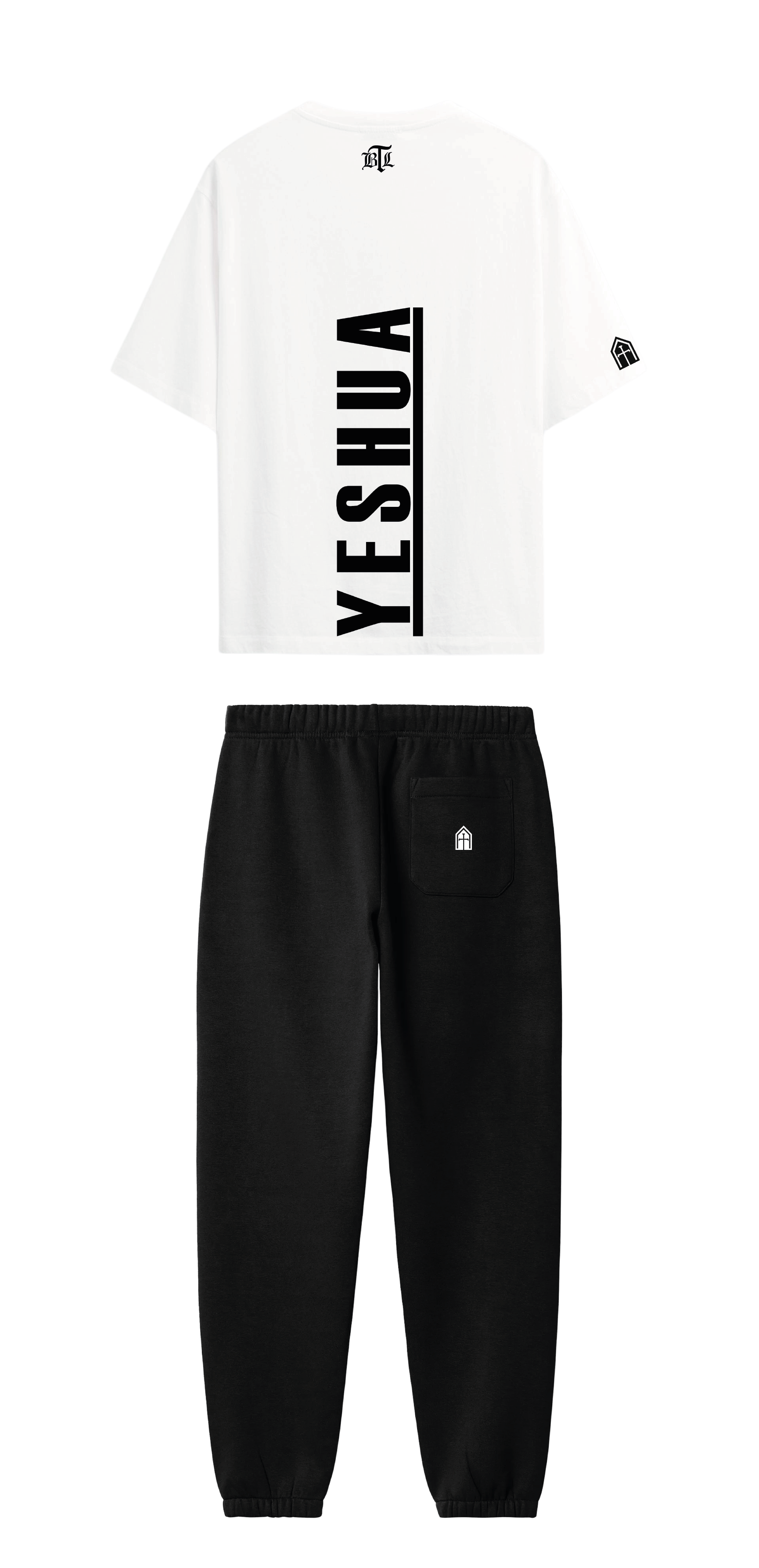 CONJUNTO NEGRO/BLANCO YESHUA