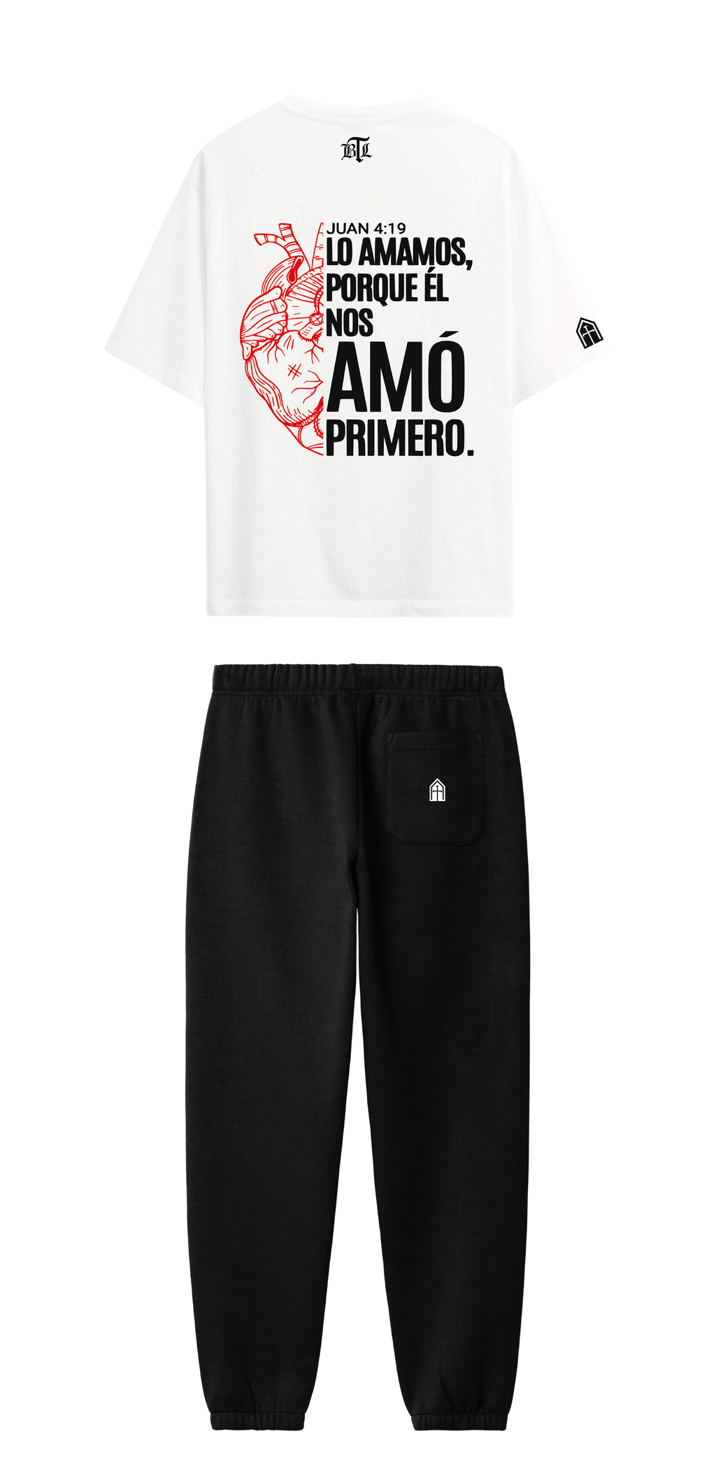 CONJUNTO NEGRO/BLANCO DIOS NOS AMO PRIMERO