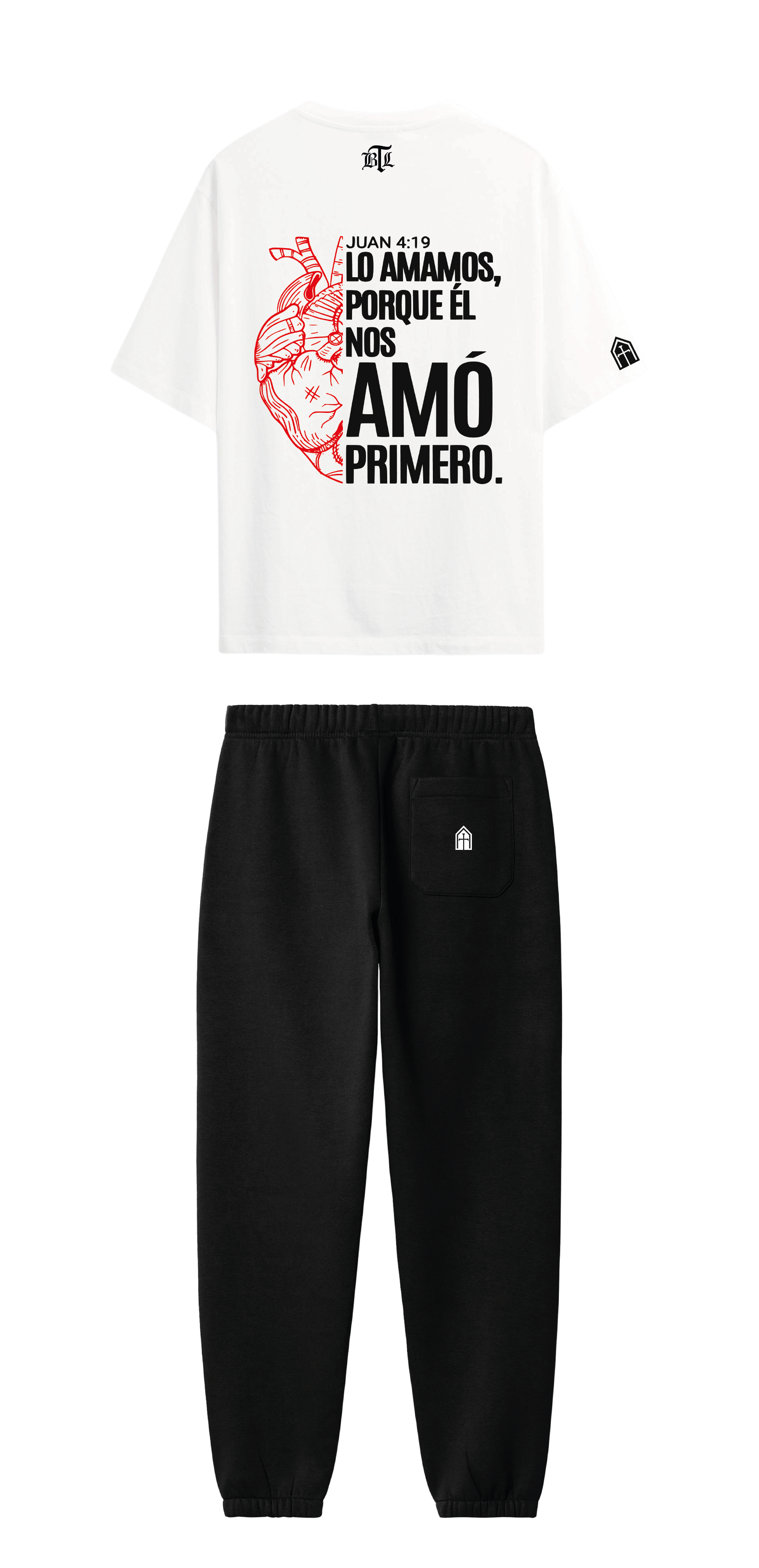 CONJUNTO NEGRO/BLANCO DIOS NOS AMO PRIMERO