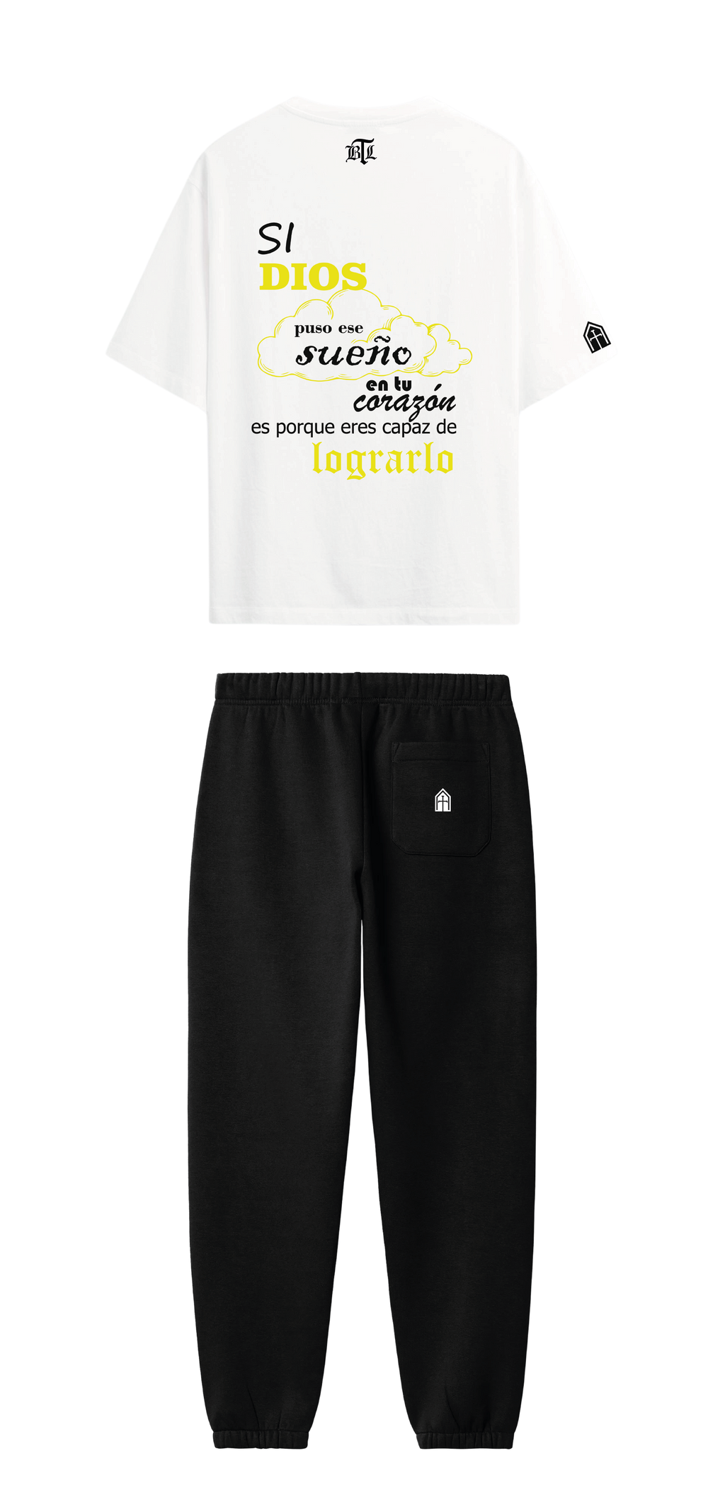 CONJUNTO NEGRO/BLANCO PUEDES LOGRARLO