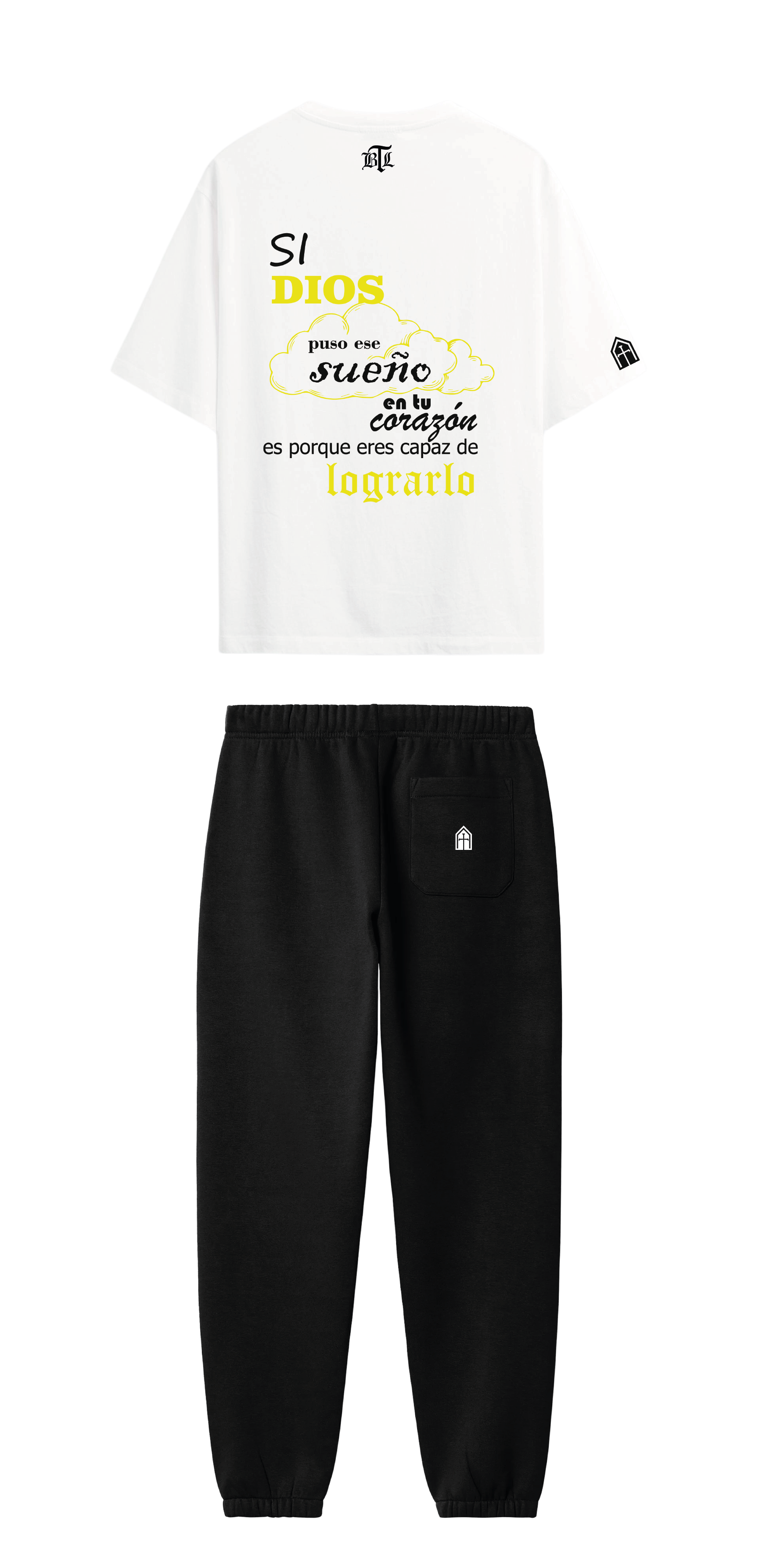 CONJUNTO NEGRO/BLANCO PUEDES LOGRARLO