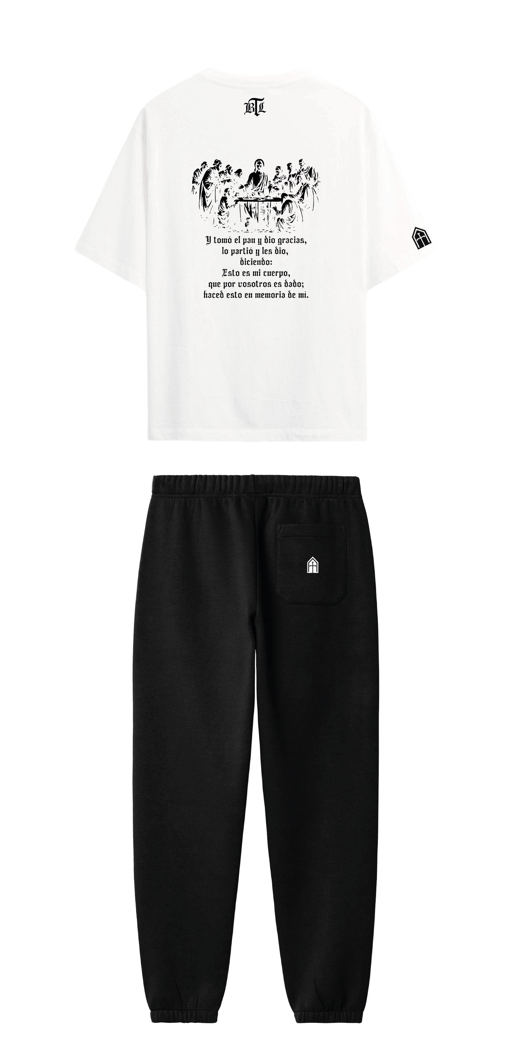 CONJUNTO NEGRO/BLANCO ÚLTIMA CENA