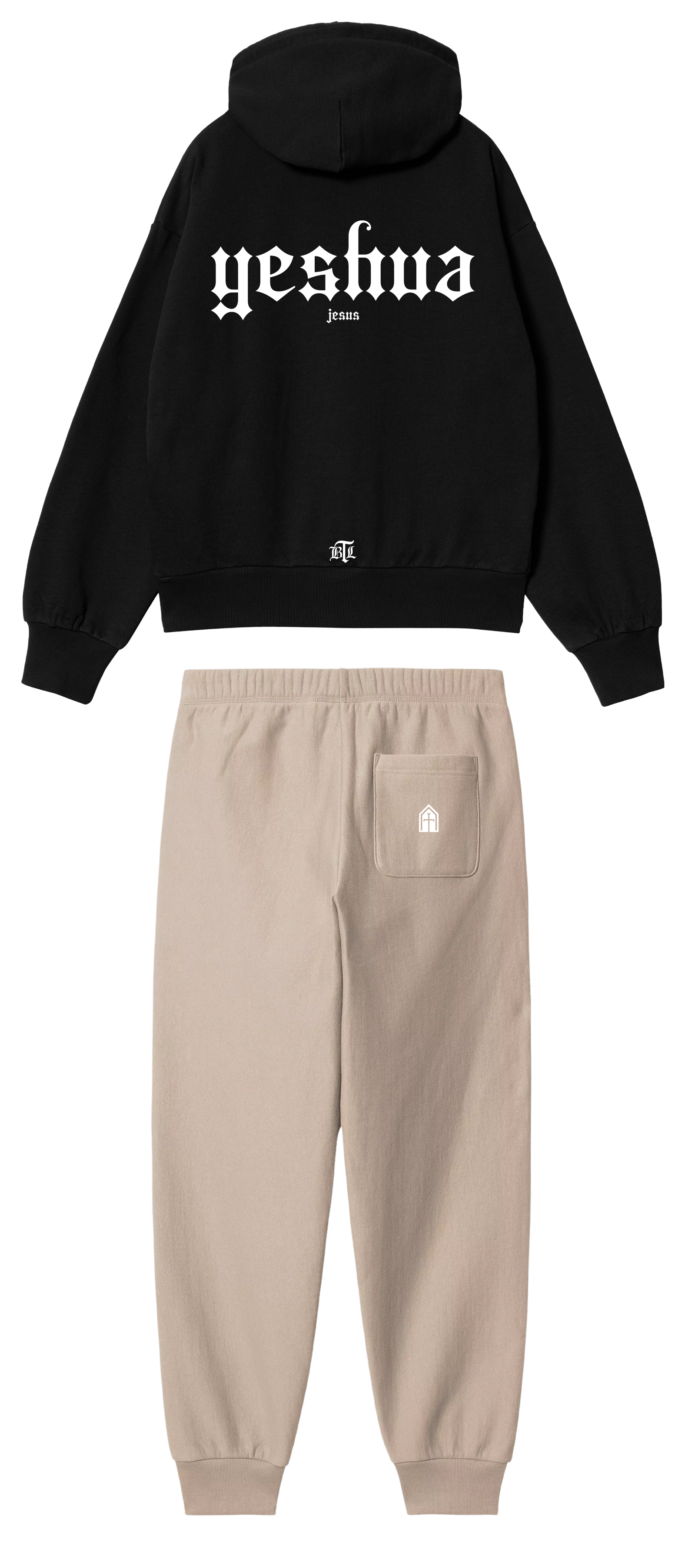 CONJUNTO   BEIGE/NEGRO YESHUA