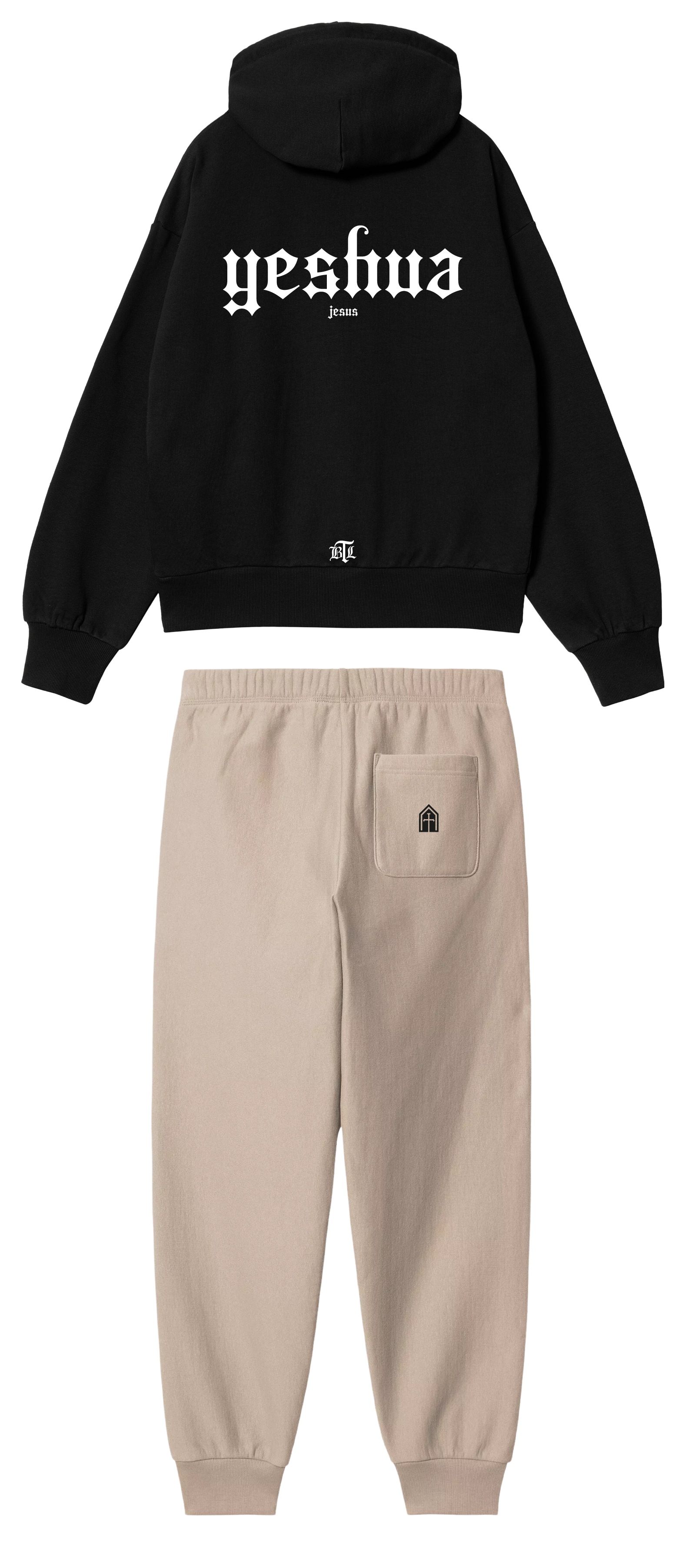 CONJUNTO   BEIGE/NEGRO YESHUA