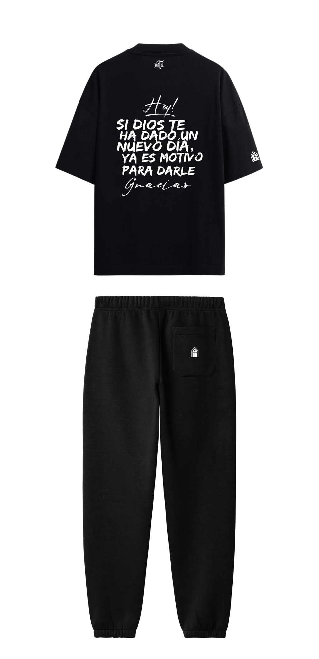 CONJUNTO NEGRO/BLANCO DAR GRACIAS A DIOS
