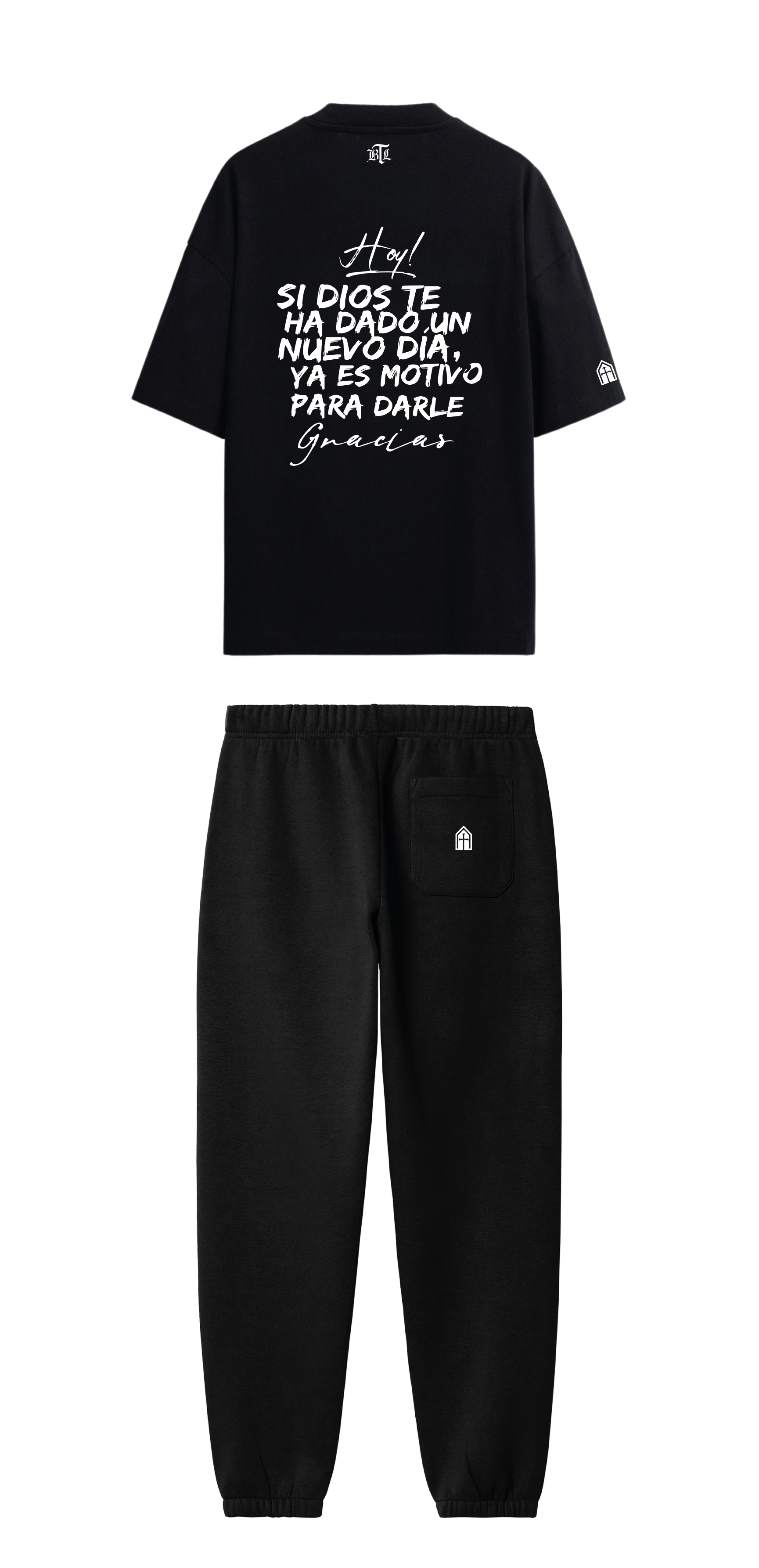 CONJUNTO NEGRO/BLANCO DAR GRACIAS A DIOS