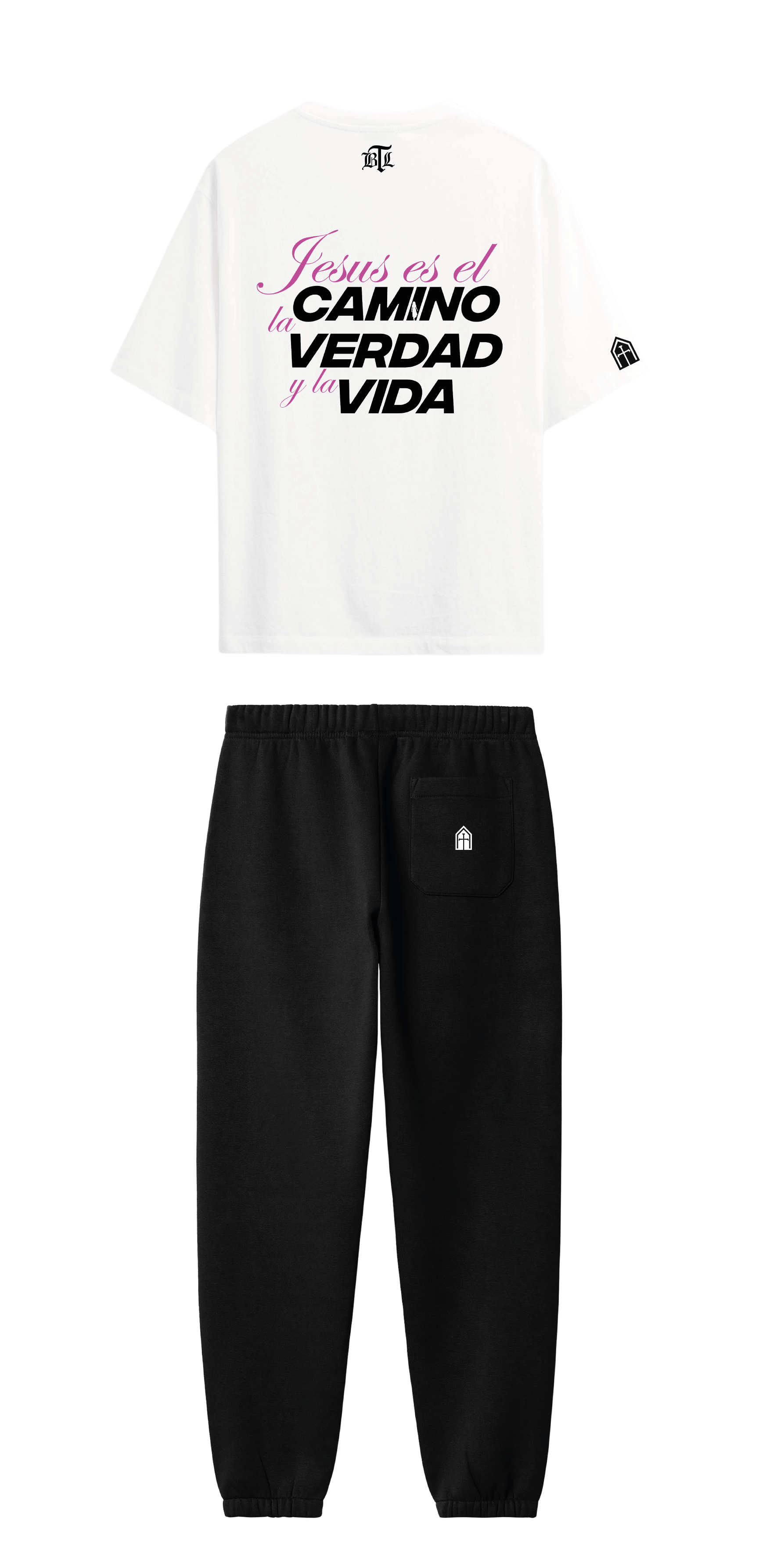 CONJUNTO NEGRO/BLANCO JESÚS ES EL CAMINO