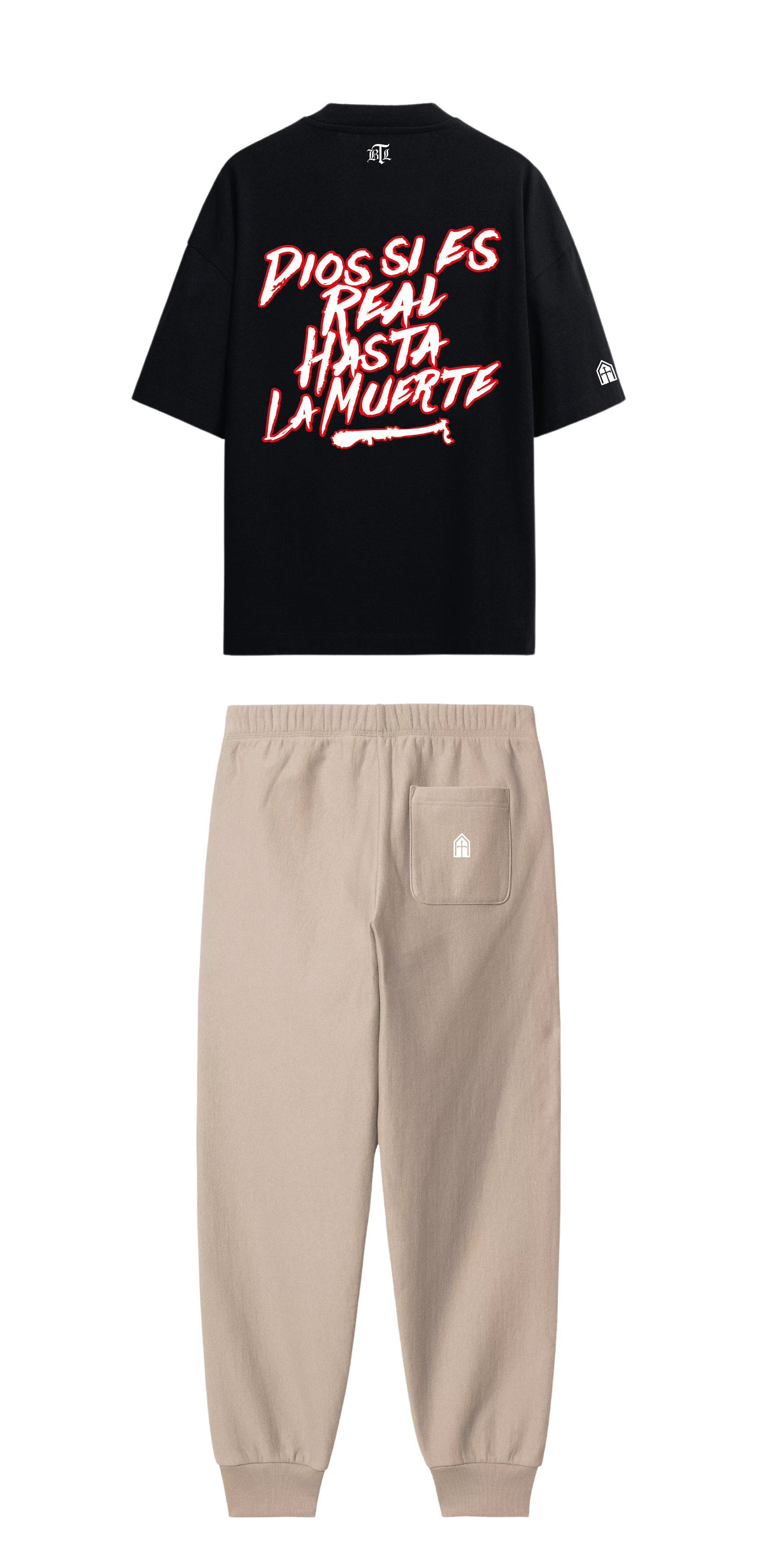 CONJUNTO BEIGE/NEGRO REAL HASTA LA MUERTE