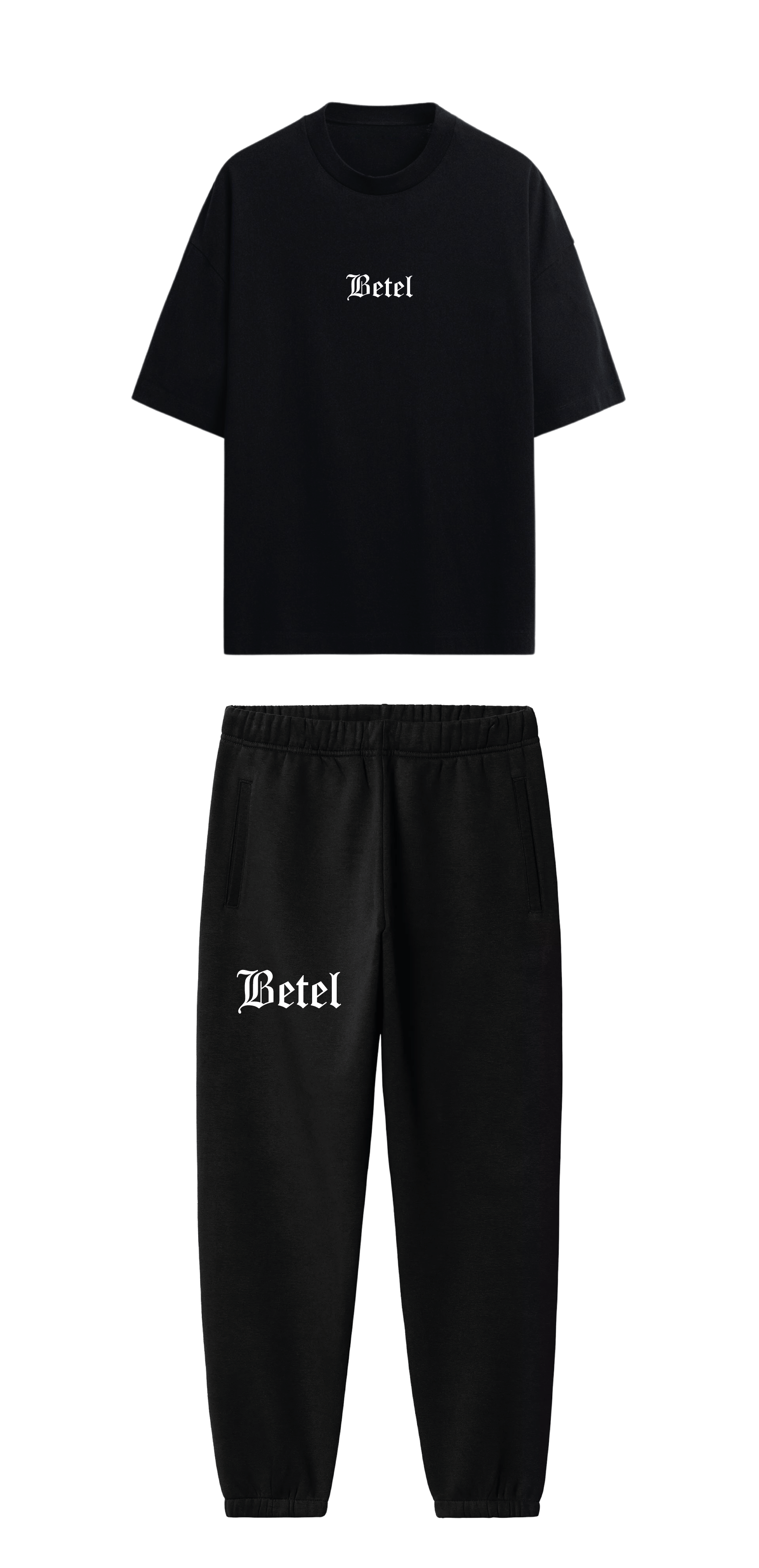 CONJUNTO NEGRO LAMPARA