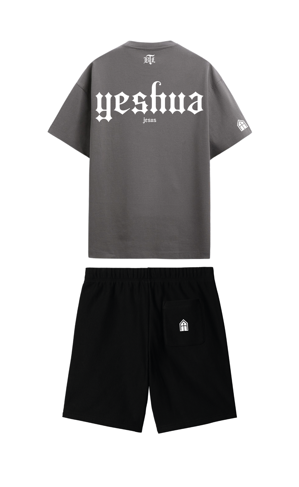 CONJUNTO  NEGRO/GRIS YESHUA