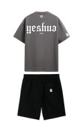 CONJUNTO  NEGRO/GRIS YESHUA