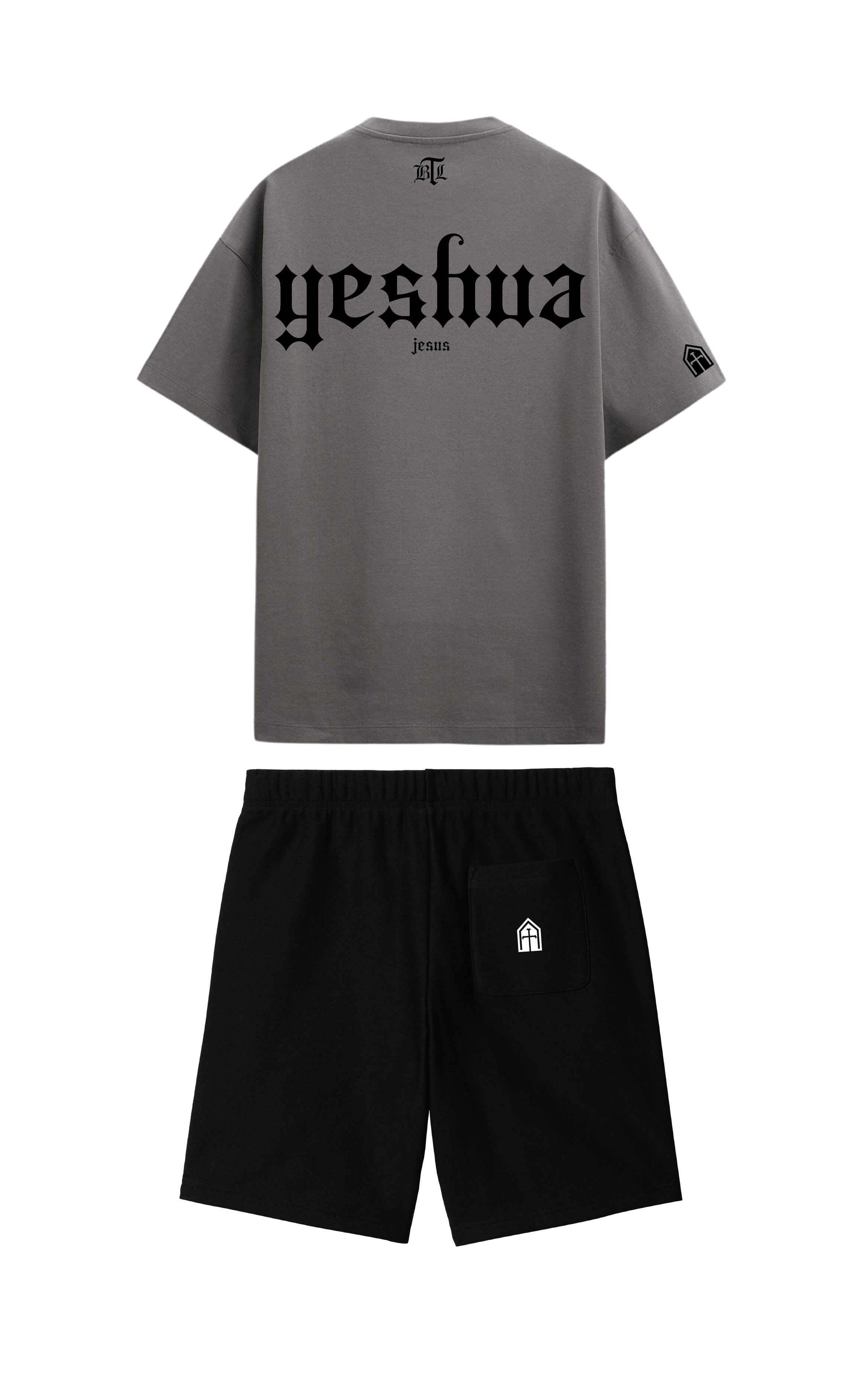 CONJUNTO  NEGRO/GRIS YESHUA