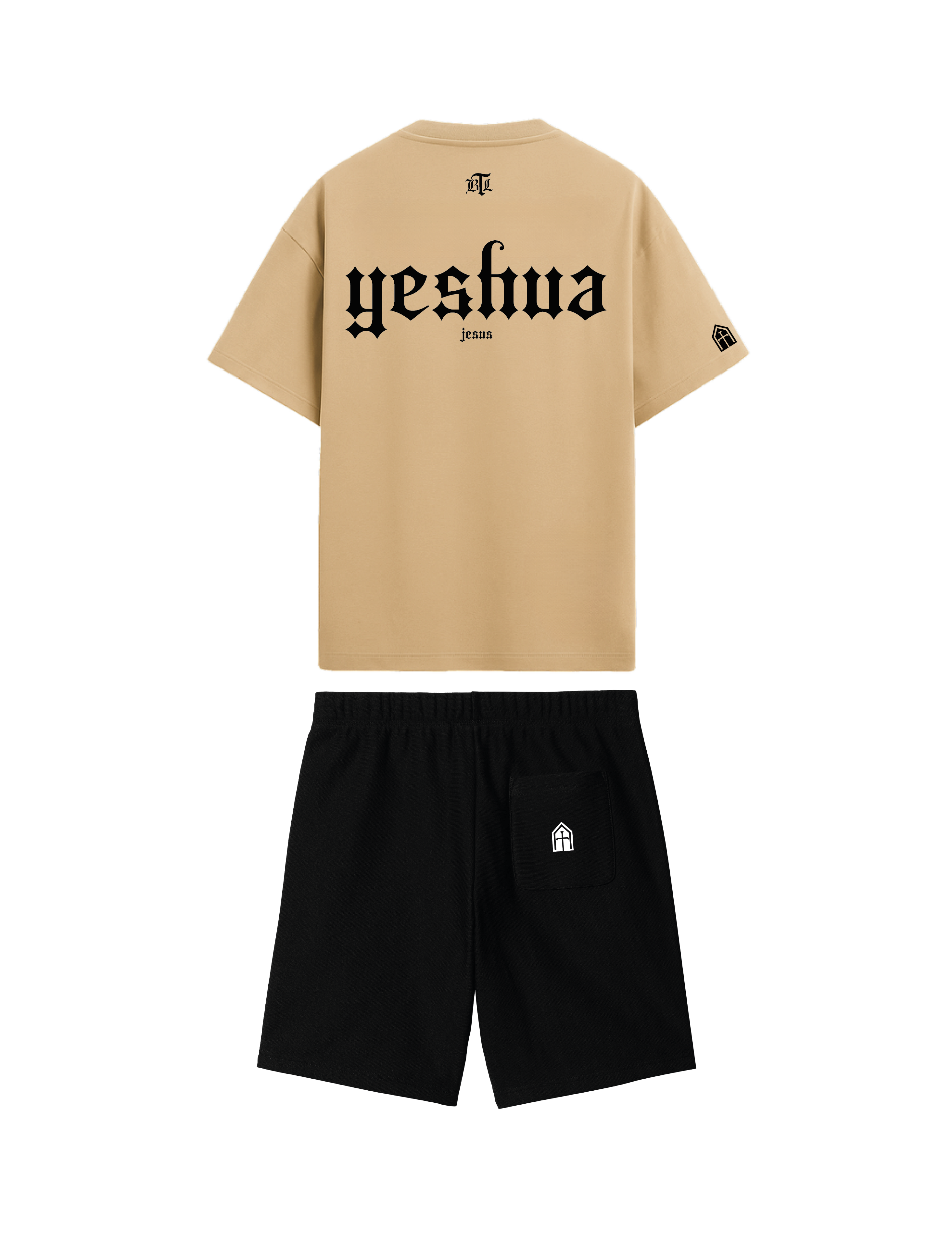 CONJUNTO  NEGRO/BEIGE YESHUA
