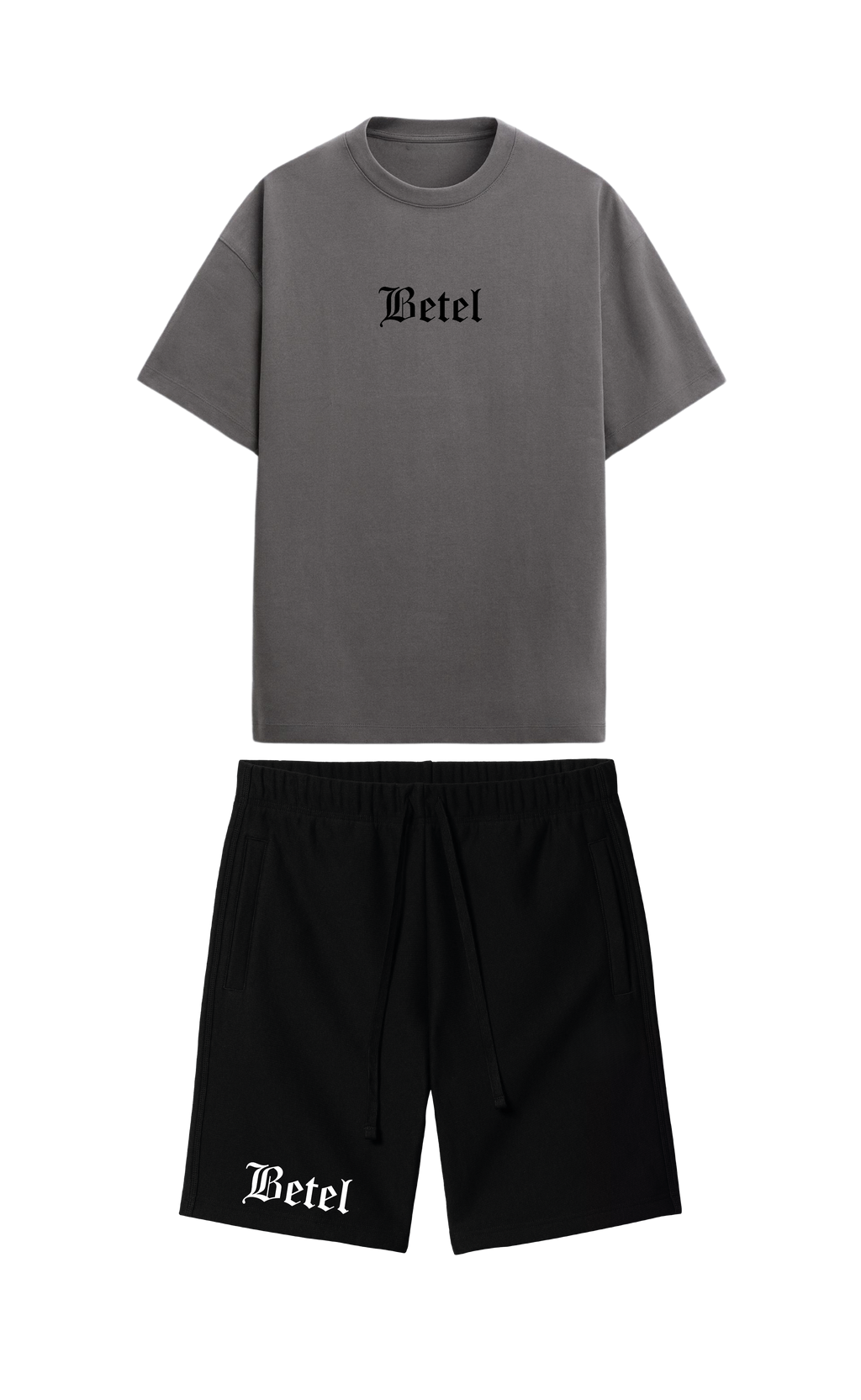 CONJUNTO  NEGRO/GRIS YESHUA