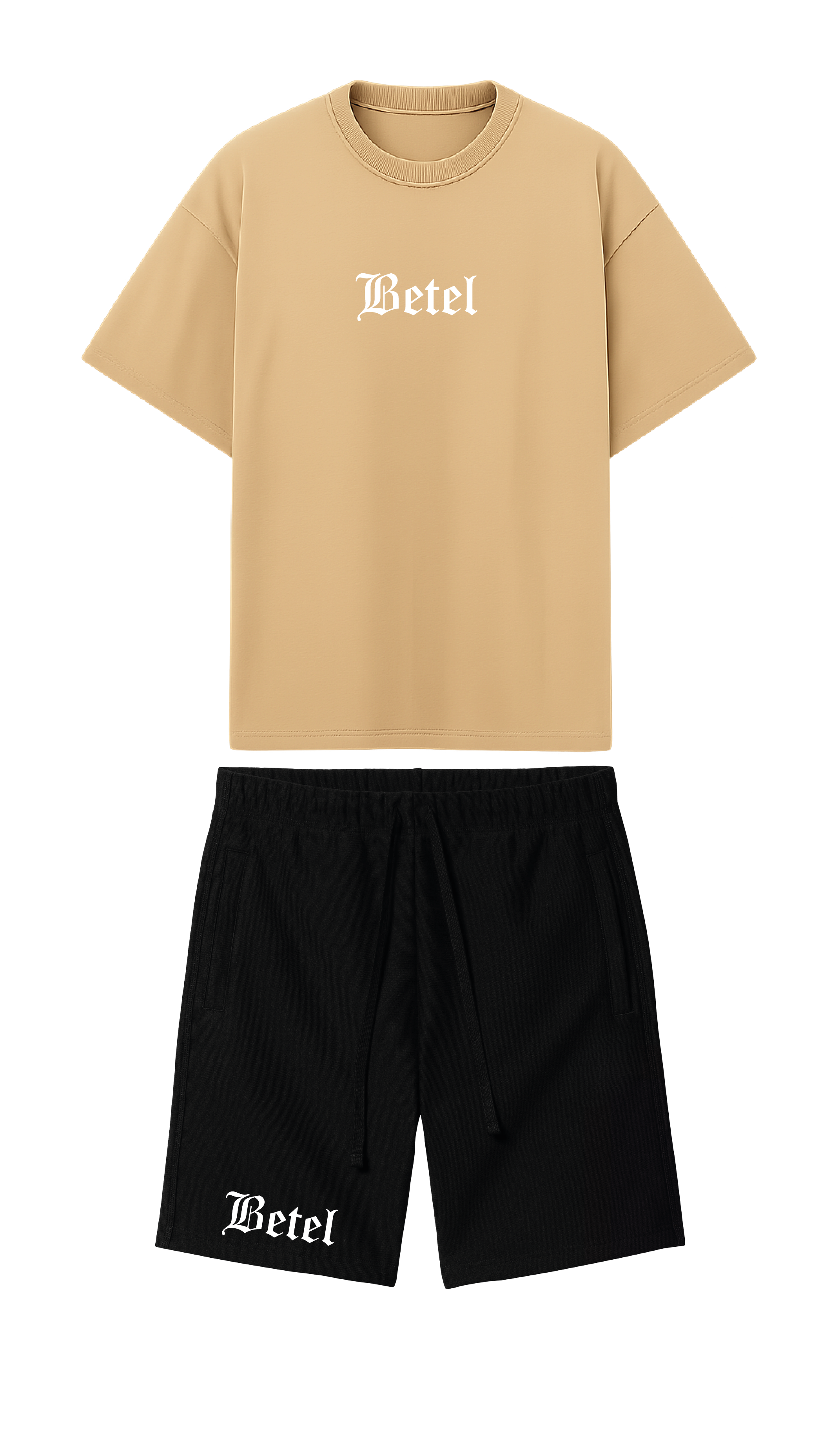 CONJUNTO  NEGRO/BEIGE YESHUA