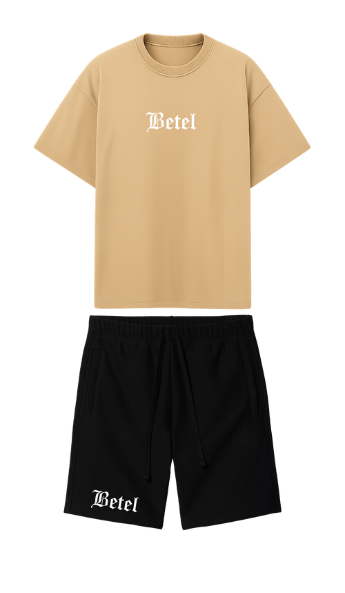 CONJUNTO  NEGRO/BEIGE YESHUA