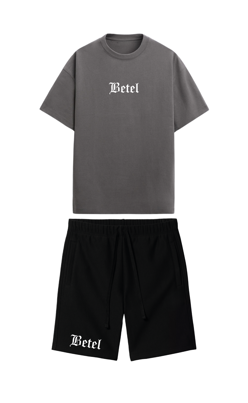 CONJUNTO  NEGRO/GRIS YESHUA