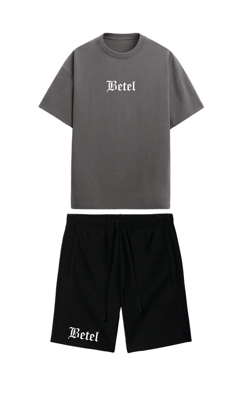 CONJUNTO  NEGRO/GRIS YESHUA