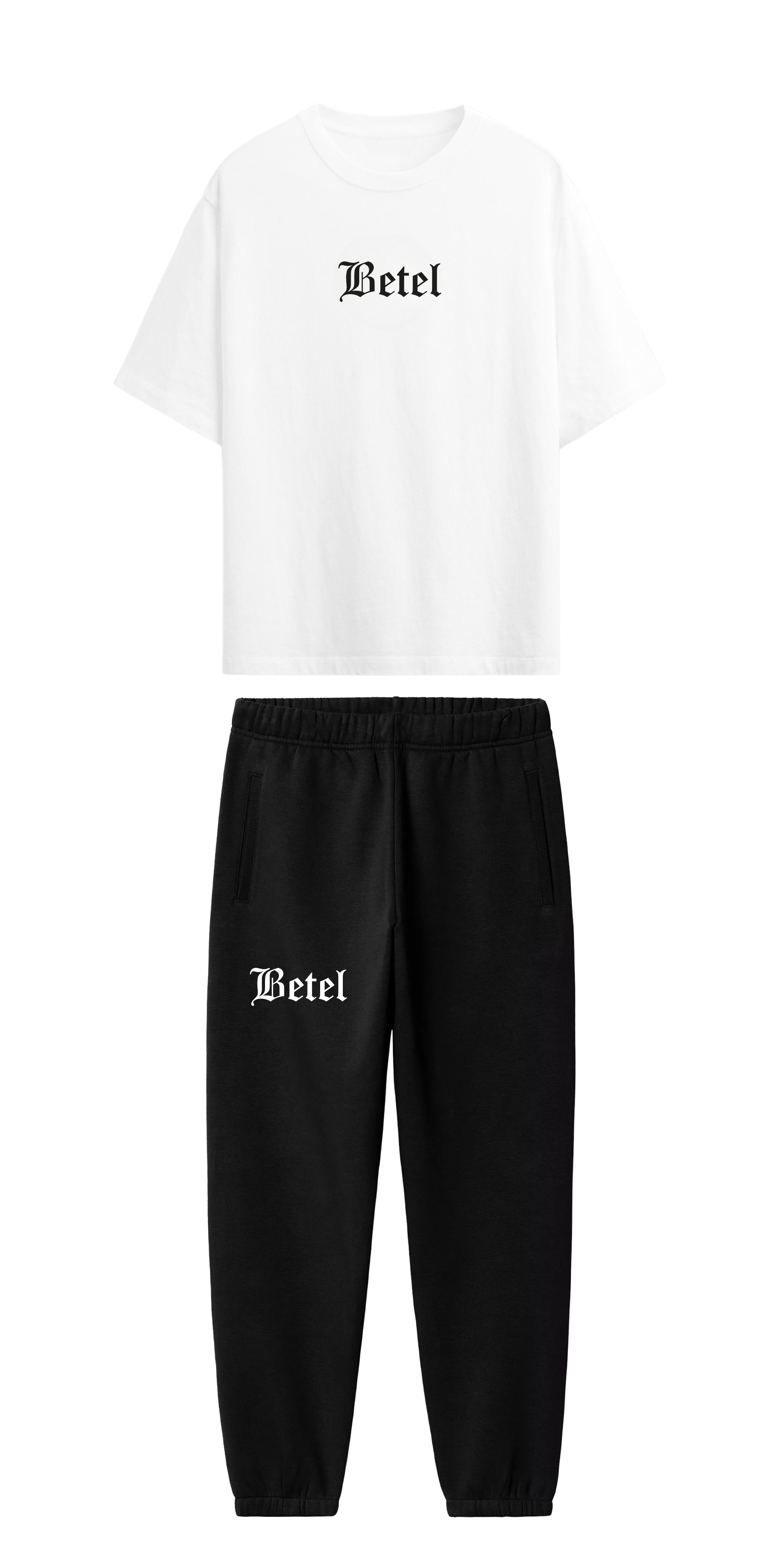 CONJUNTO  NEGRO/BLANCO YESHUA